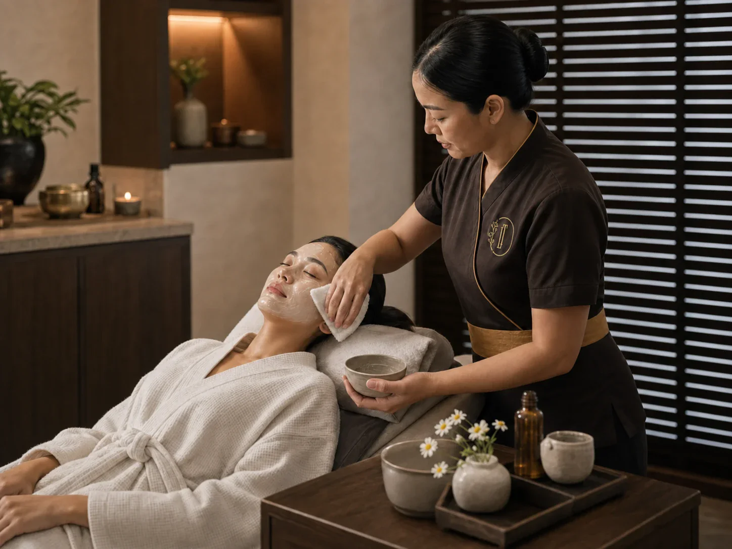 Gentle facial application adapted for reactive or easily irritated skin