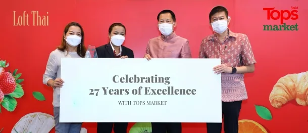 Historical first-party photograph from the 2023 Loft Thai and Tops 27th Anniversary campaign