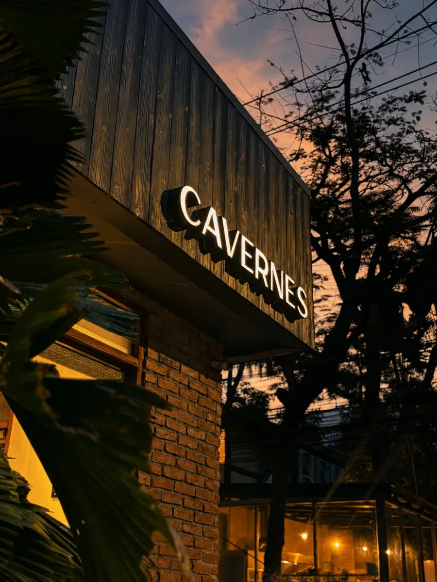 CAVERNES Bangkok exterior in the Yen Akat neighbourhood