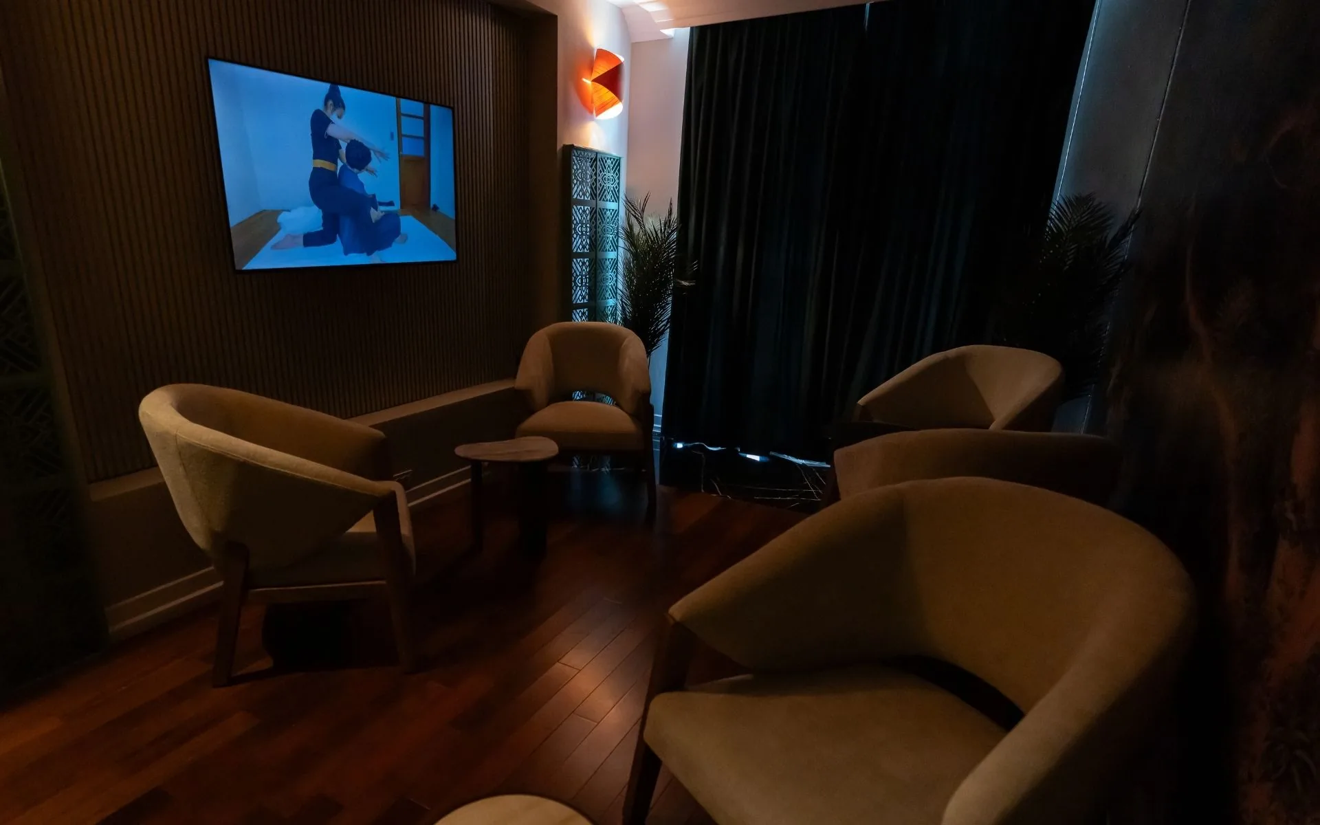 Private relaxation lounge inside Nakhon Spa Bucharest