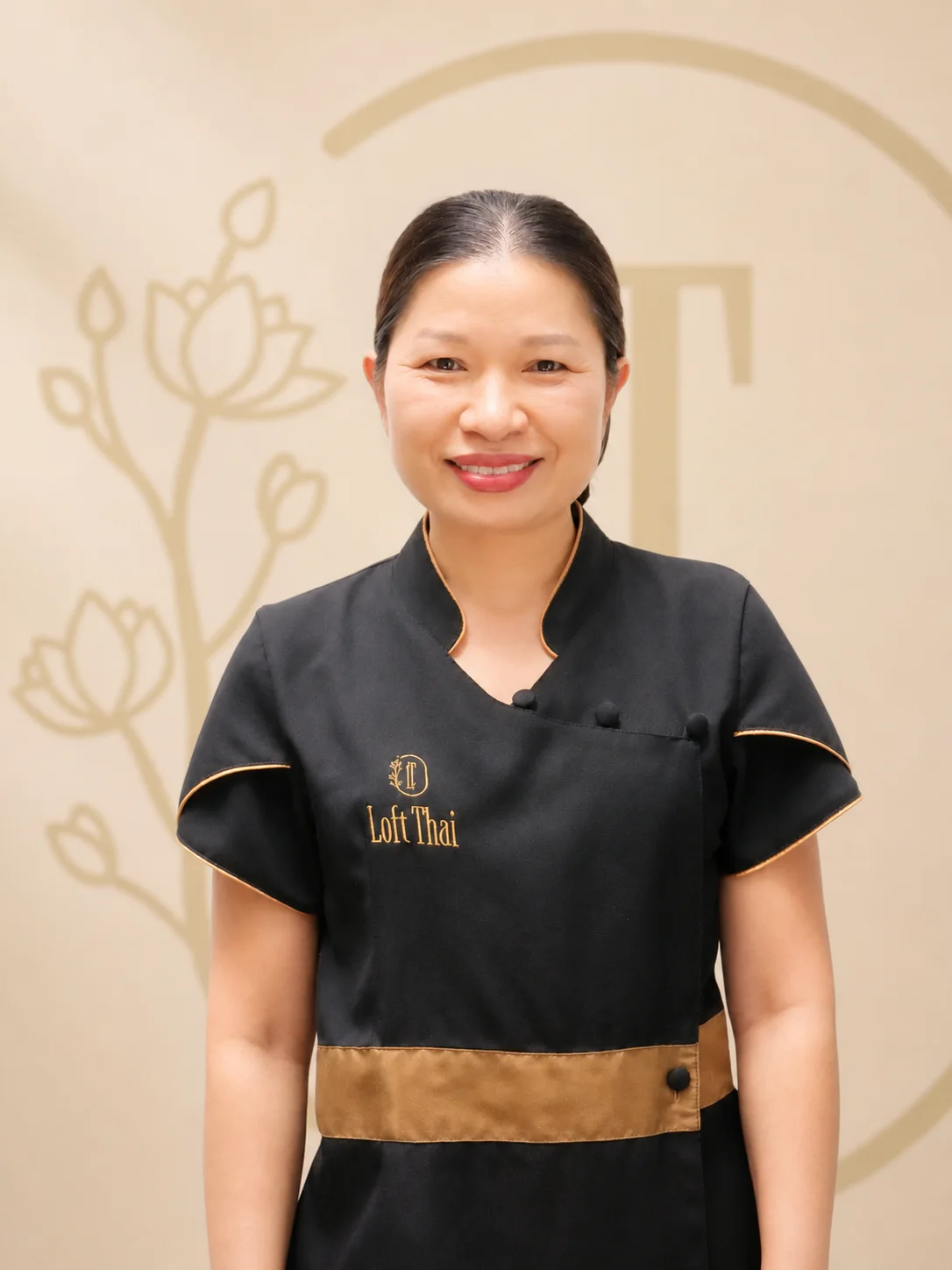 Loft Thai senior spa therapist portrait 01
