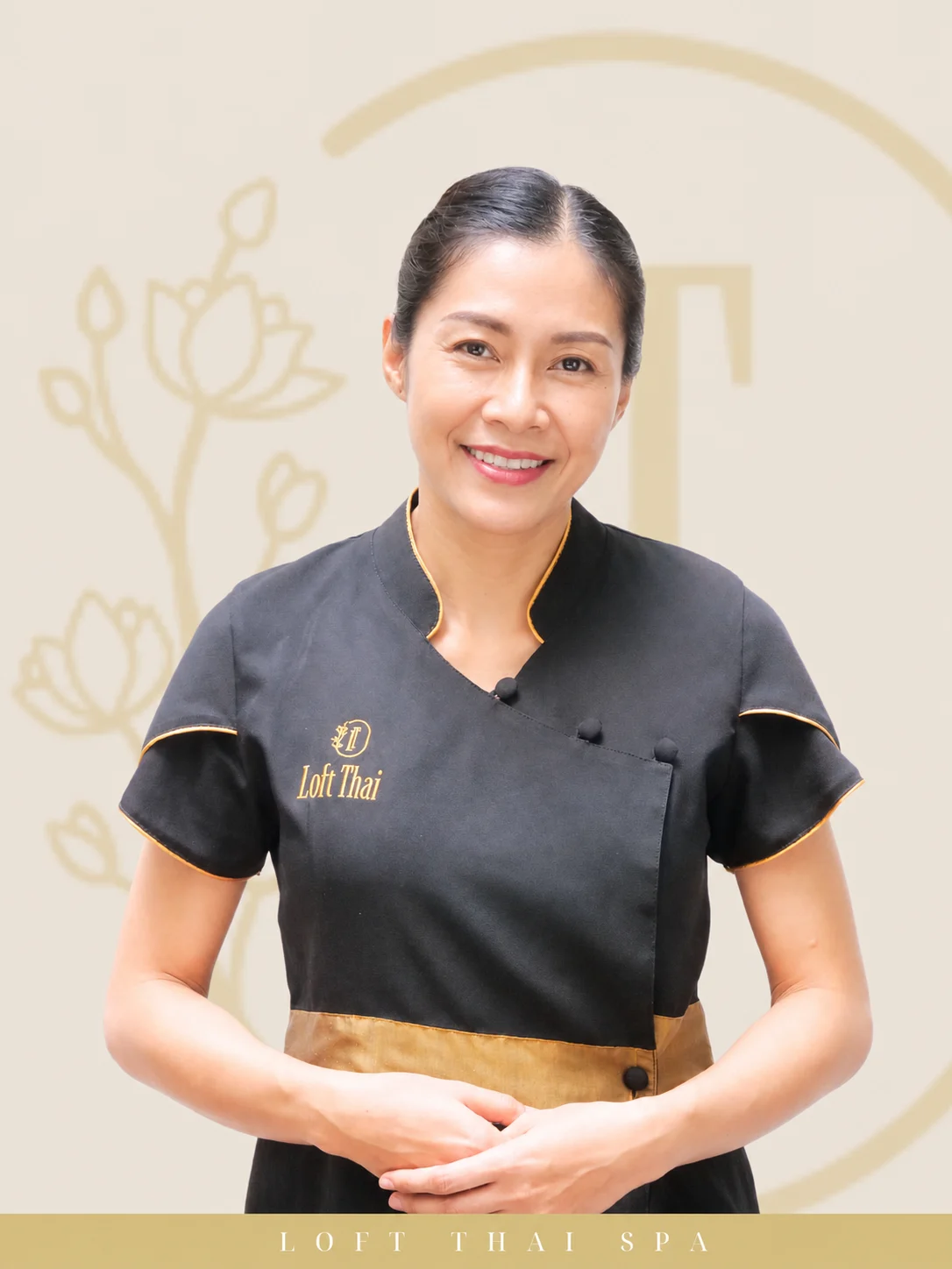 Representative Loft Thai senior spa therapist portrait 16