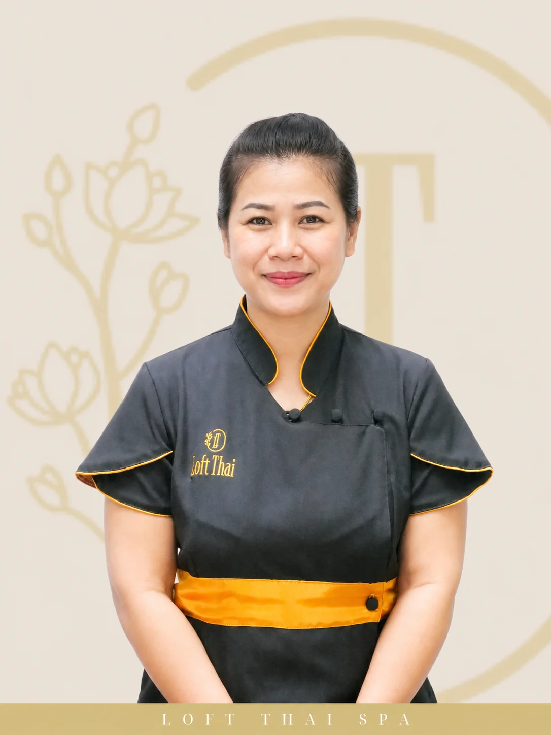 Representative Loft Thai senior spa therapist portrait 18