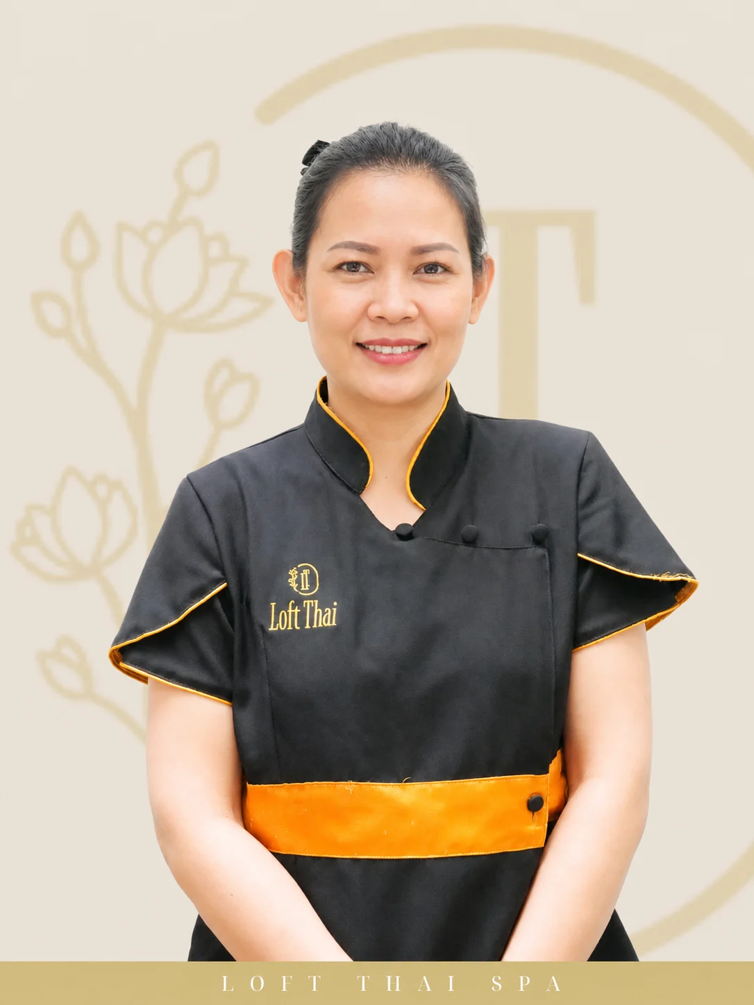Representative Loft Thai senior spa therapist portrait 20
