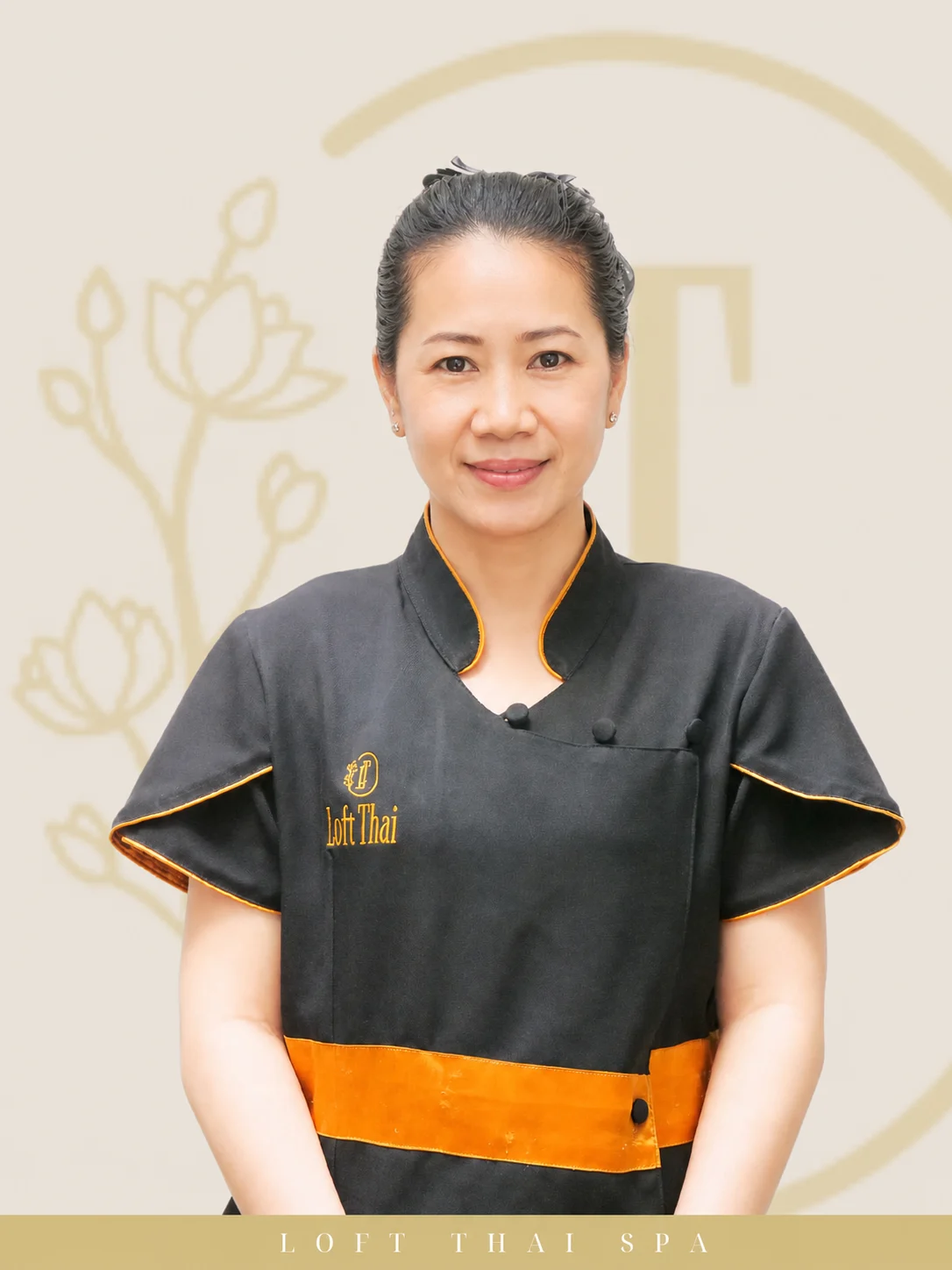 Representative Loft Thai senior spa therapist portrait 21