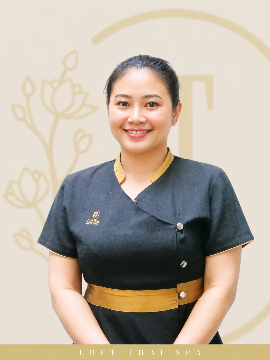 Representative Loft Thai senior spa therapist portrait 22