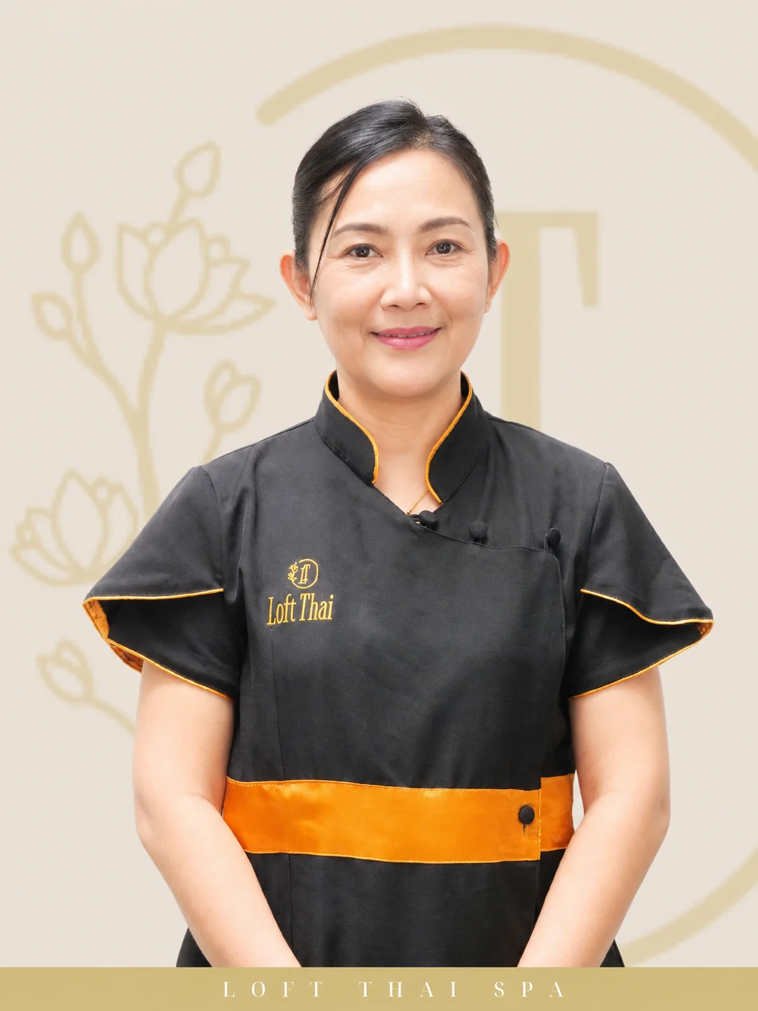 Representative Loft Thai senior spa therapist portrait 23