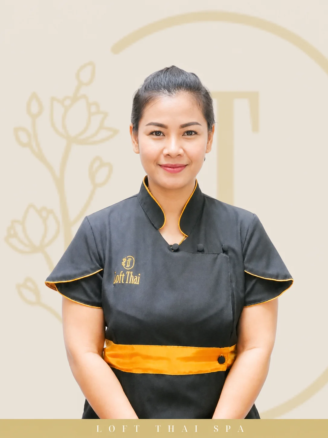 Representative Loft Thai senior spa therapist portrait 29
