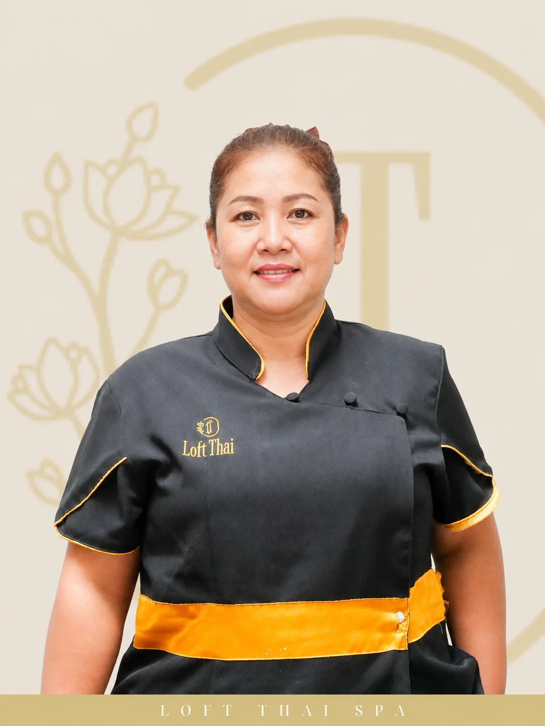 Representative Loft Thai senior spa therapist portrait 30